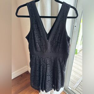 Free People Black Lace Dress
